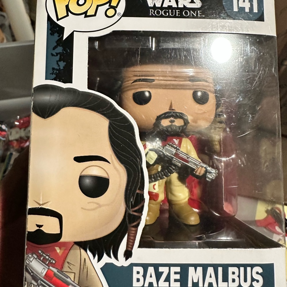 Funko Pop Star Wars - Rogue One: Baze Malbus 141 Vinyl Bobble Head Brand New